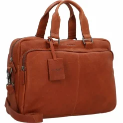 Hot Burkely Antique Avery Aktentasche Leder 40 cm Laptopfach cognac