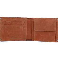 Burkely Herrengeldbörsen Querformat<Antique Avery Geldbörse RFID Leder 12 cm cognac