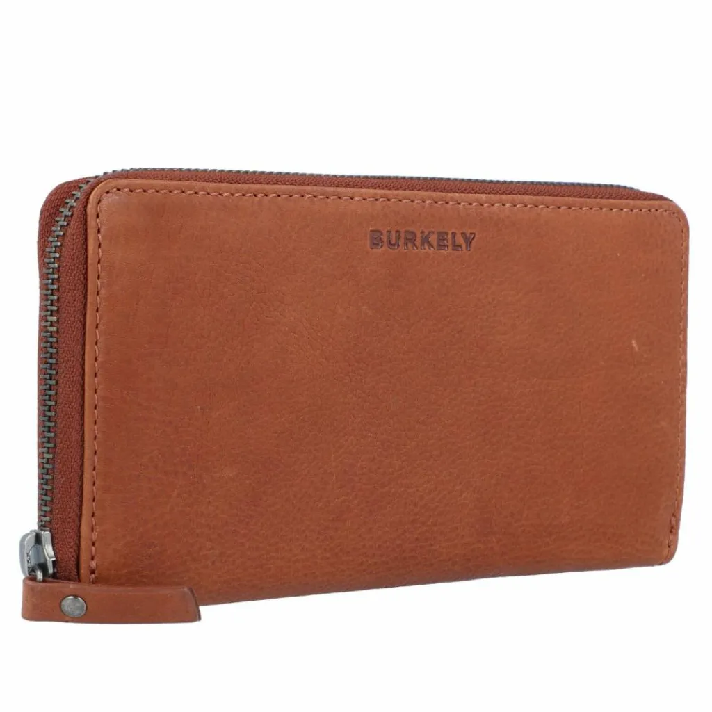 Burkely Damengeldbörsen Querformat<Antique Avery Geldbörse RFID Leder 20 cm cognac