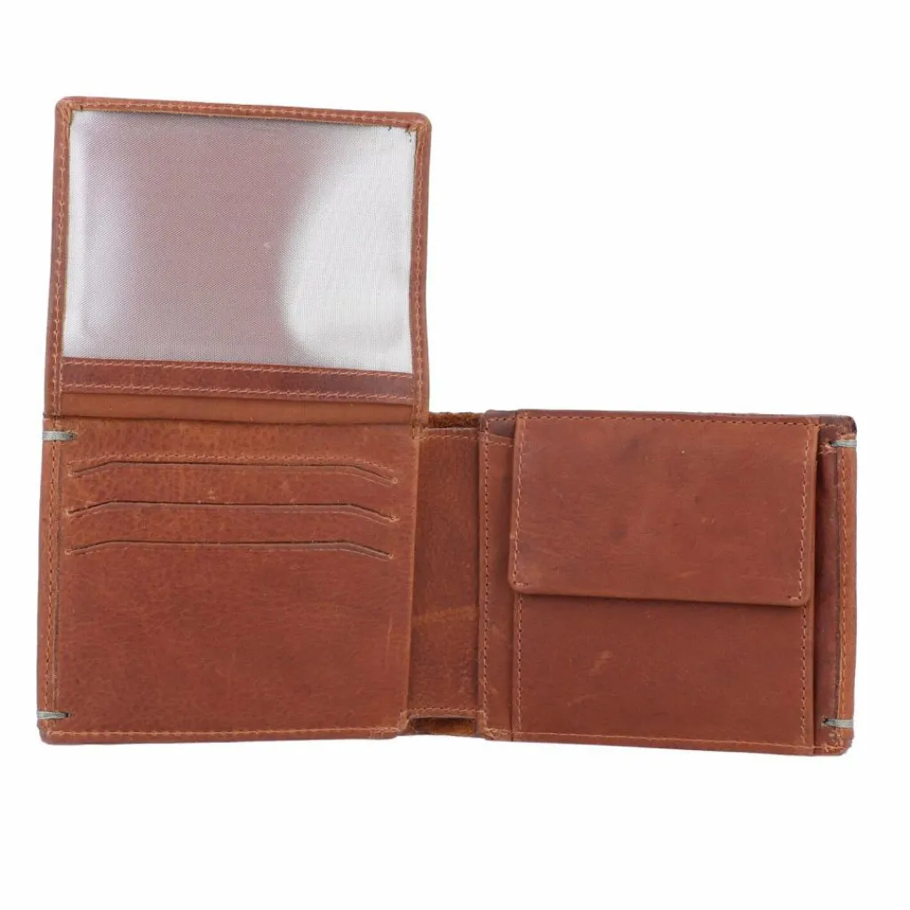 Burkely Herrengeldbörsen Querformat<Antique Avery Geldbörse RFID Leder 12 cm cognac