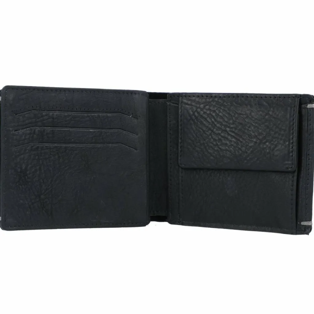 Burkely Herrengeldbörsen Querformat<Antique Avery Geldbörse RFID Leder 12 cm black