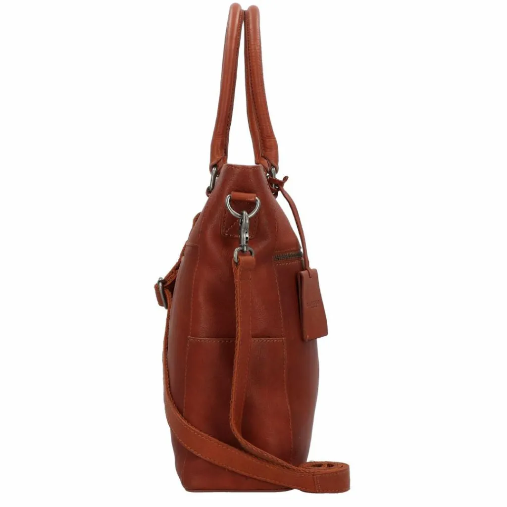 Hot Burkely Antique Avery Schultertasche Leder 34 cm cognac