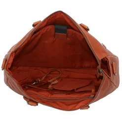 Outlet Burkely Antique Avery Schultertasche Leder 37 cm Laptopfach cognac