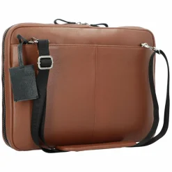 Sale Burkely Bold Bobby Laptoptasche RFID Leder 39 cm Laptopfach cognac