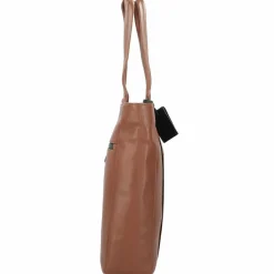 Burkely Shopper|Schultertaschen<Bold Bobby Shopper Tasche Leder 32cm Laptopfach cognac