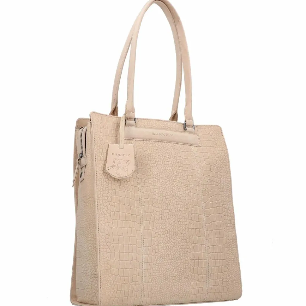 Best Burkely Casual Carly Schultertasche Leder 33 cm Laptopfach bog beige