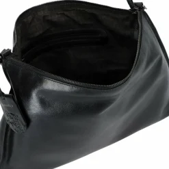 Best Burkely Creased Crystal Schultertasche Leder 40 cm black