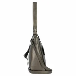 Clearance Burkely Creased Crystal Schultertasche Leder 31 cm gun metal