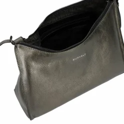 Clearance Burkely Creased Crystal Schultertasche Leder 31 cm gun metal