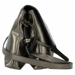 Discount Burkely Creased Crystal Umhängetasche Leder 27 cm gun metal