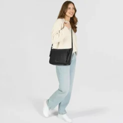 Burkely Umhängetaschen<Fine Florence Umhängetasche Leder 27 cm black