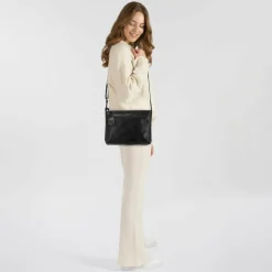 Online Burkely Fine Florence Umhängetasche Leder 24 cm black