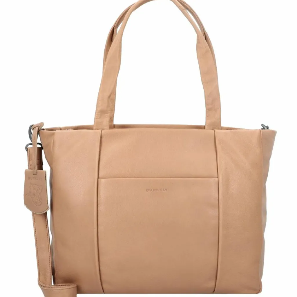 Burkely Henkeltaschen<Just Jolie Handtasche Leder 40 cm truffel taupe