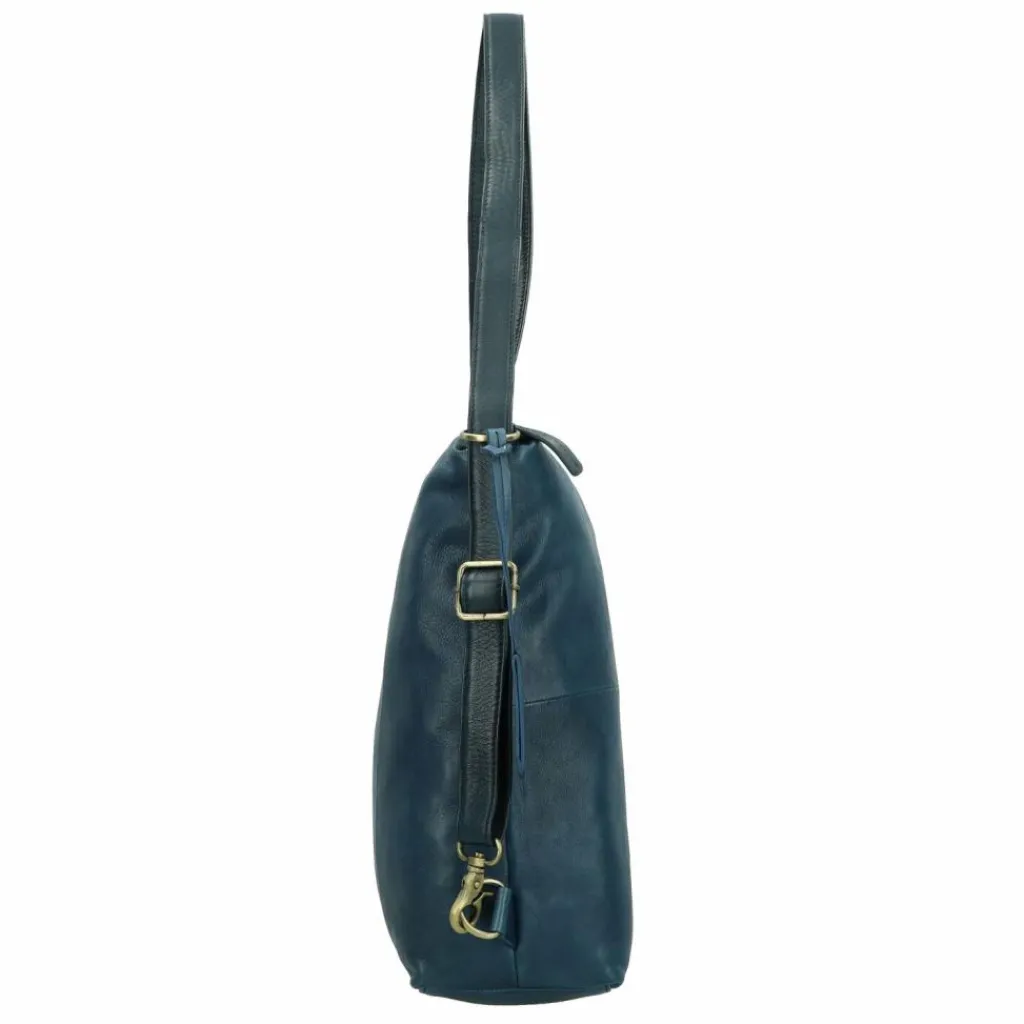 Burkely Schultertaschen<Natural Norah Schultertasche Leder 32 cm berry blue