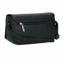 Burkely Nocturnal Nova Umhängetasche Leder 20 cm basalt black