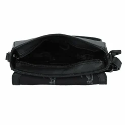 Burkely Nocturnal Nova Umhängetasche Leder 20 cm basalt black