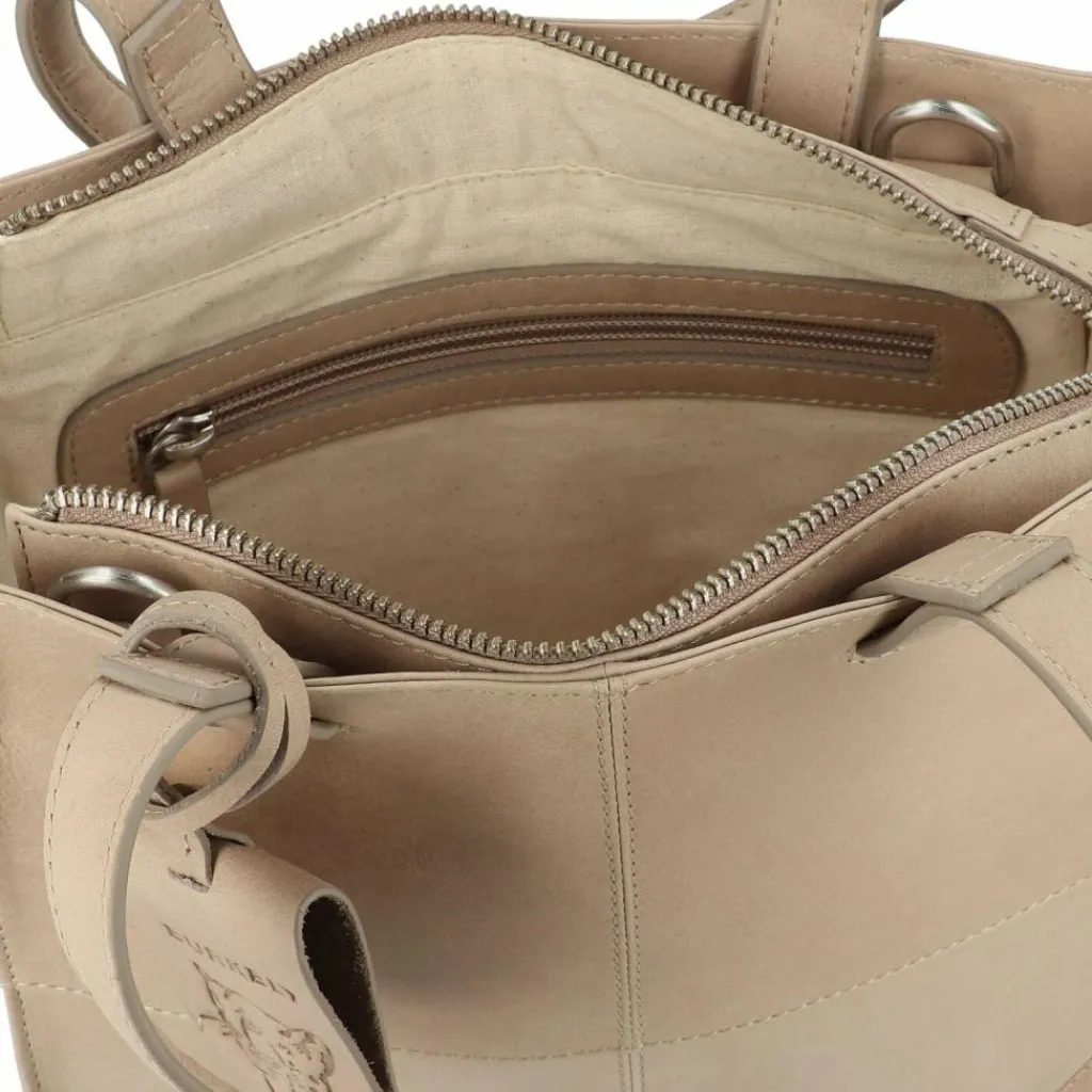 Clearance Burkely Rogue Robyn Schultertasche Leder 26 cm gull grey