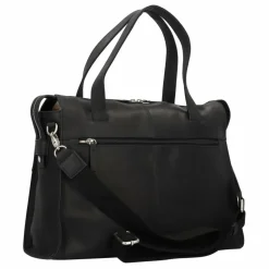 Burkely Shopper|Schultertaschen<Rogue Robyn Shopper Tasche Leder 41 cm Laptopfach beach black