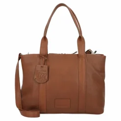 Burkely Schultertaschen<Soft Skylar Schultertasche Leder 36 cm Laptopfach chestnut