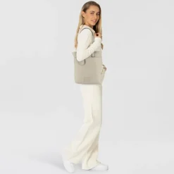 Burkely Schultertaschen|Henkeltaschen<Soft Skylar Schultertasche Leder 28 cm Laptopfach generous grey