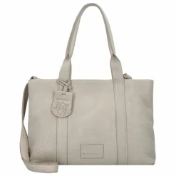 Outlet Burkely Soft Skylar Schultertasche Leder 36 cm Laptopfach generous grey
