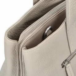 Outlet Burkely Soft Skylar Schultertasche Leder 36 cm Laptopfach generous grey