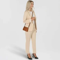 New Burkely Soft Skylar Umhängetasche Leder 19 cm natural nude