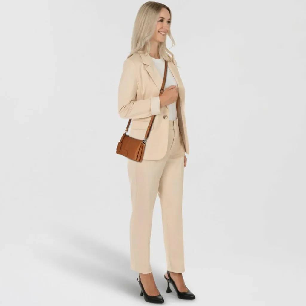 New Burkely Soft Skylar Umhängetasche Leder 19 cm natural nude