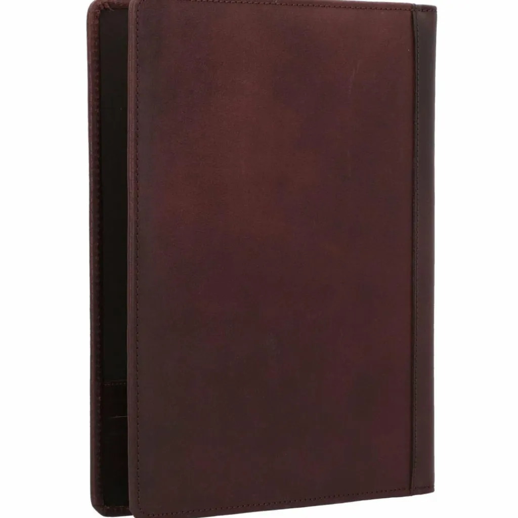 Burkely Mappen Aller Art<Vintage Bing Schreibmappe Leder 33 cm brown