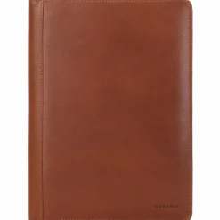 Burkely Mappen Aller Art<Vintage Bing Schreibmappe Leder 33 cm cognac