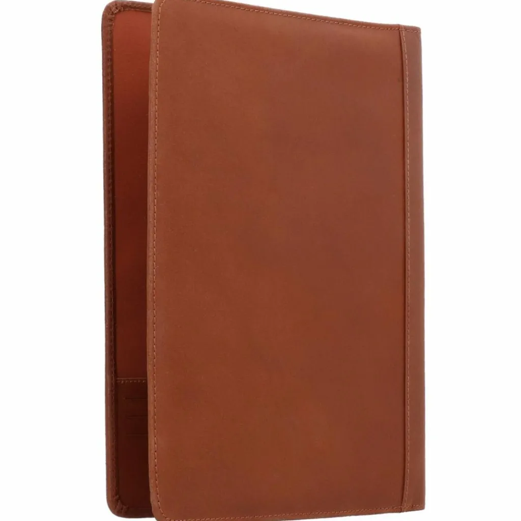 Burkely Mappen Aller Art<Vintage Bing Schreibmappe Leder 33 cm cognac