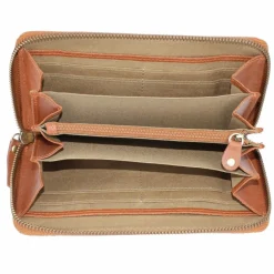 New Burkely Vintage Charly Geldbörse RFID Leder 19 cm cognac