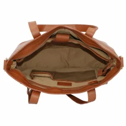 Burkely Schultertaschen<Vintage Jade Schultertasche Leder 36 cm Laptopfach cognac