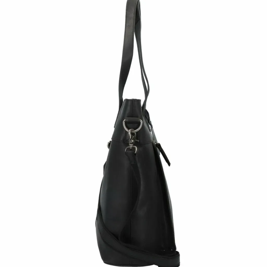 Discount Burkely Vintage Jade Schultertasche Leder 36 cm Laptopfach black