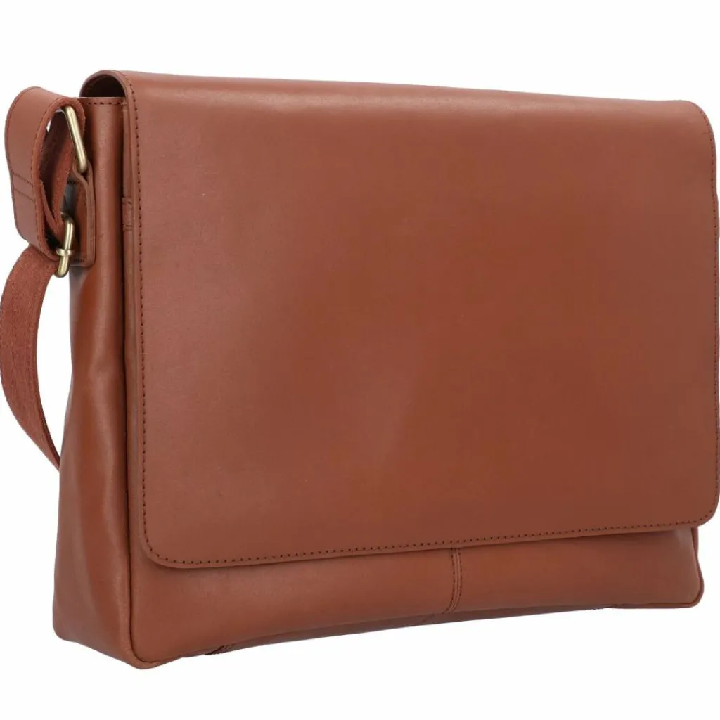 Outlet Burkely Vintage Juul Messenger Leder 36 cm cognac