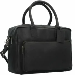 Discount Burkely Vintage Mitch Aktentasche Leder 39 cm Laptopfach black