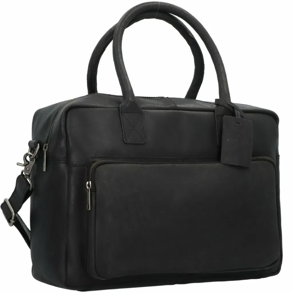 Discount Burkely Vintage Mitch Aktentasche Leder 39 cm Laptopfach black