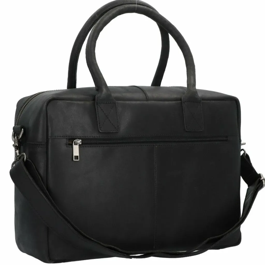 Discount Burkely Vintage Mitch Aktentasche Leder 39 cm Laptopfach black