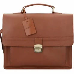 Discount Burkely Vintage Scott Aktentasche Leder 38 cm cognac
