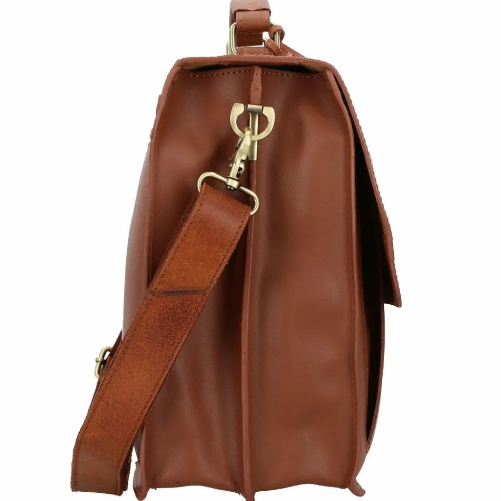 Discount Burkely Vintage Scott Aktentasche Leder 38 cm cognac