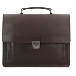 Clearance Burkely Vintage Scott Aktentasche Leder 38 cm brown