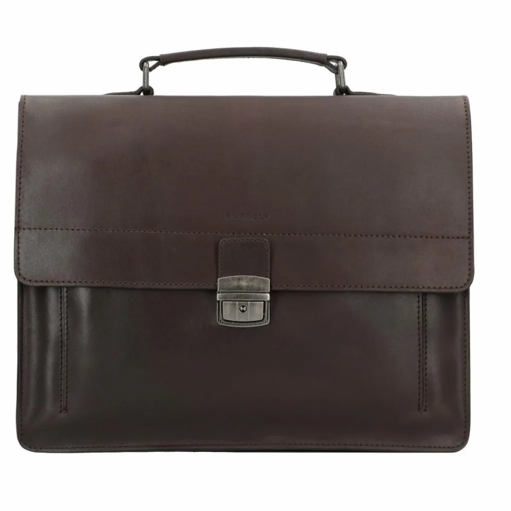 Clearance Burkely Vintage Scott Aktentasche Leder 38 cm brown