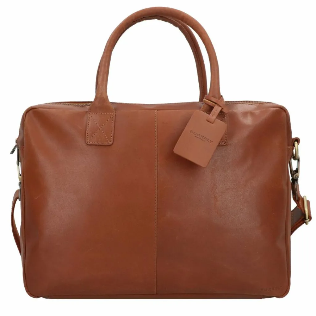 Online Burkely Vintage Taylor Aktentasche Leder 40 cm Laptopfach cognac