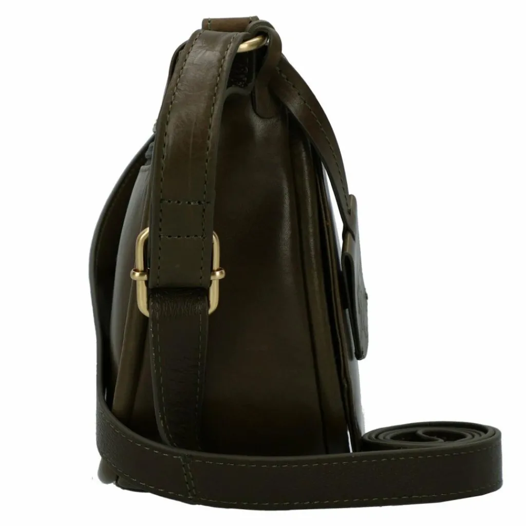 Burkely Umhängetaschen<Vintage Veda Umhängetasche Leder 22 cm olive