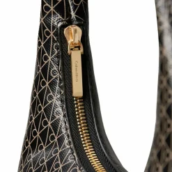 Calvin Klein Aop Schultertasche 28 cm black