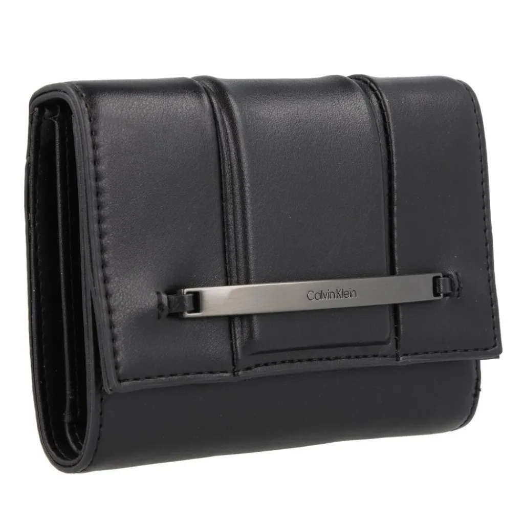 Calvin Klein Damengeldbörsen Querformat<Bar Geldbörse RFID Schutz 13 cm ck black