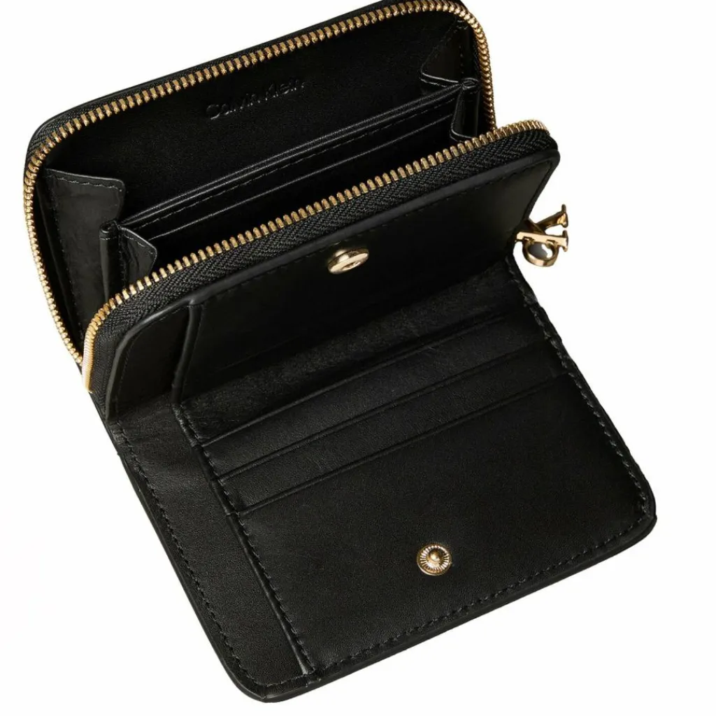 Hot Calvin Klein CK Croc Geldbörse Leder 13 cm black