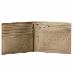 Calvin Klein Herrengeldbörsen Querformat<CK Leather Geldbörse RFID Schutz Leder 11 cm taupe
