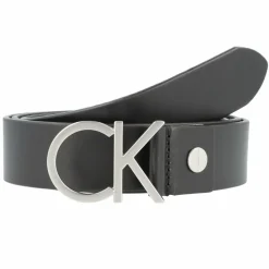 Outlet Calvin Klein CK Logo Gürtel Leder black