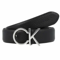 Sale Calvin Klein CK Logo Gürtel Leder black